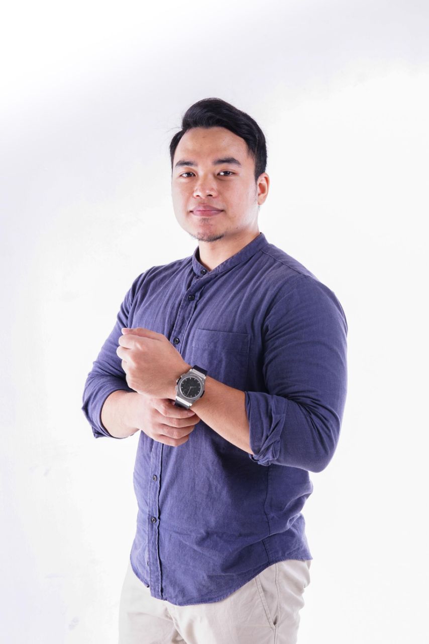 JAM TANGAN KIBLAT HARAMEEN HA-6108 MEN LEATHER (BUTTERFLY BUCKLE)