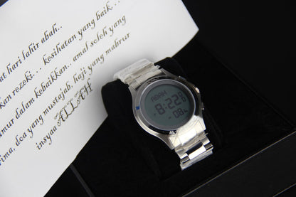 JAM TANGAN KIBLAT  HARAMEEN STAINLESS STEEL