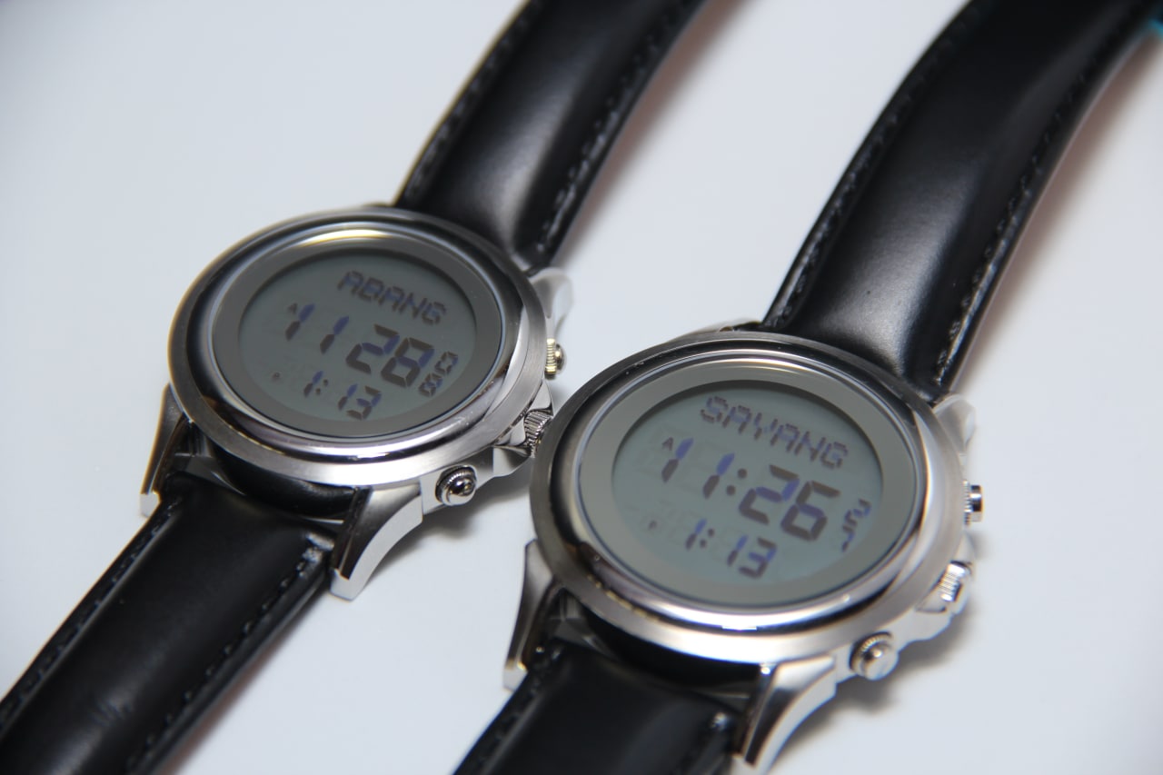 JAM TANGAN KIBLAT HARAMEEN LATHER