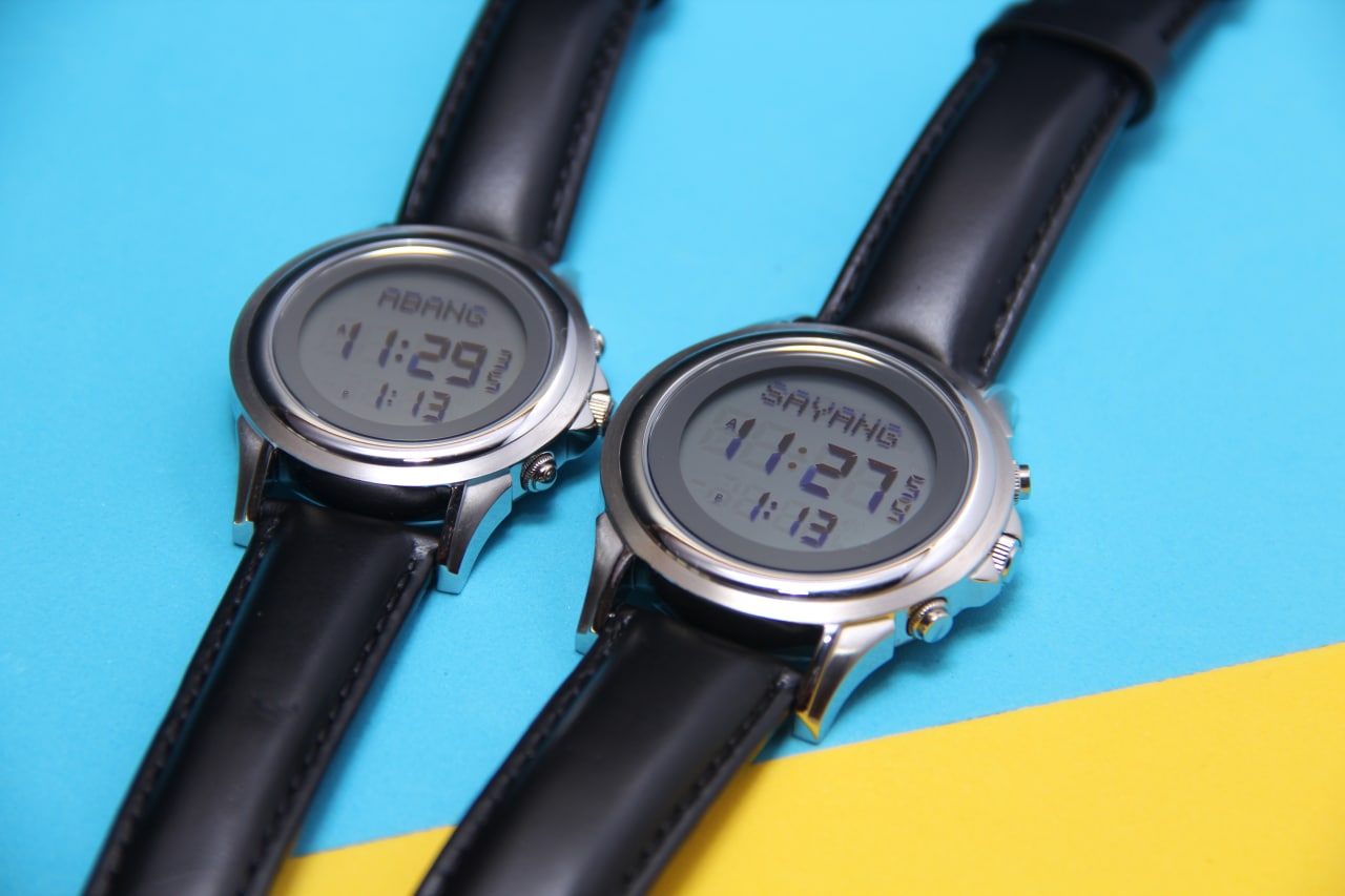 JAM TANGAN KIBLAT HARAMEEN LATHER
