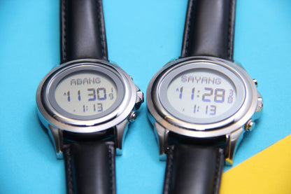 JAM TANGAN KIBLAT HARAMEEN LATHER