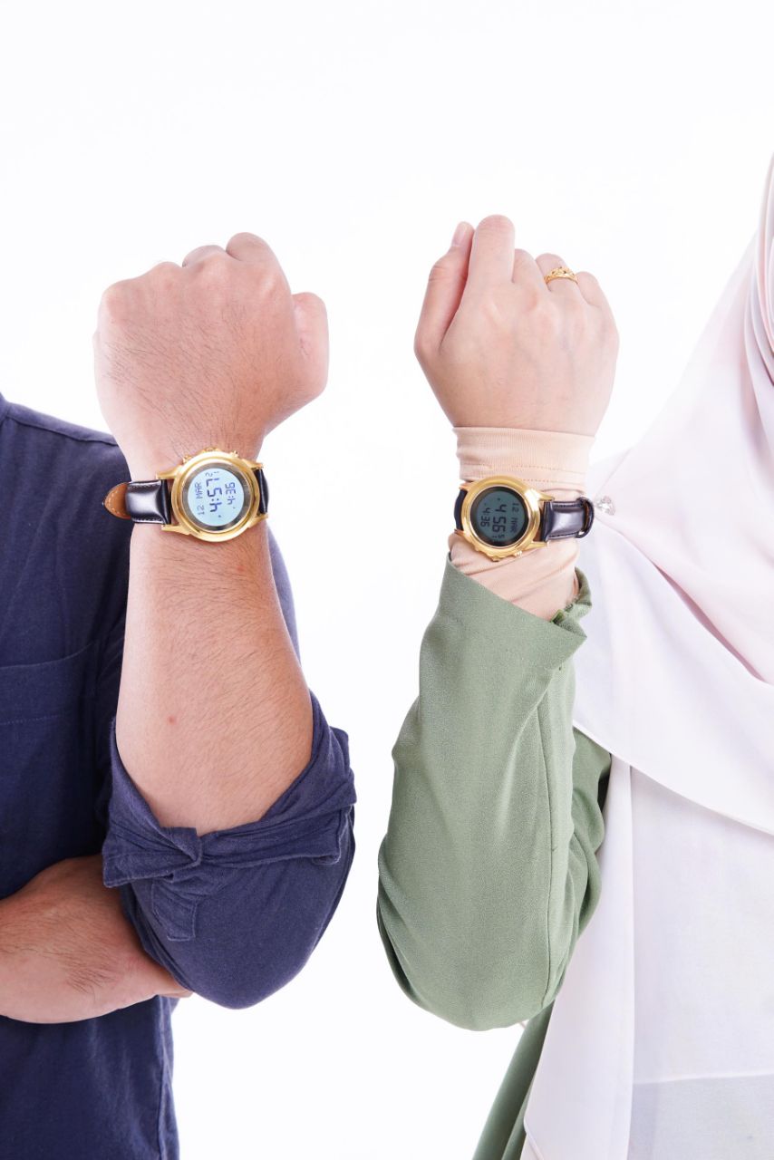 JAM TANGAN KIBLAT HARAMEEN LATHER