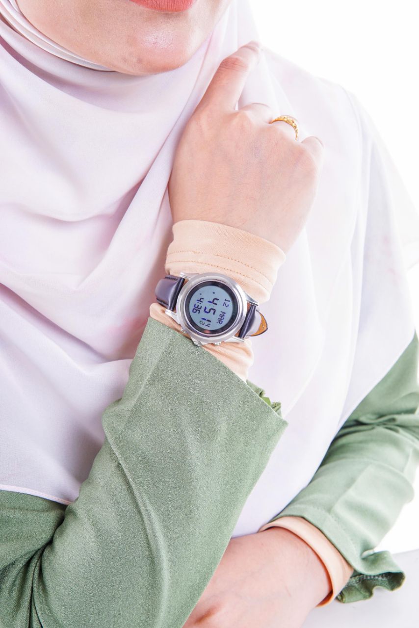 JAM TANGAN KIBLAT HARAMEEN LATHER