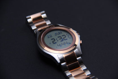 JAM TANGAN KIBLAT  HARAMEEN STAINLESS STEEL