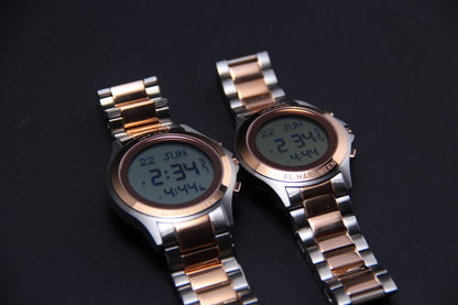 JAM TANGAN KIBLAT  HARAMEEN STAINLESS STEEL