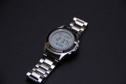 JAM TANGAN KIBLAT  HARAMEEN STAINLESS STEEL