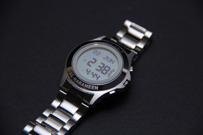JAM TANGAN KIBLAT  HARAMEEN STAINLESS STEEL