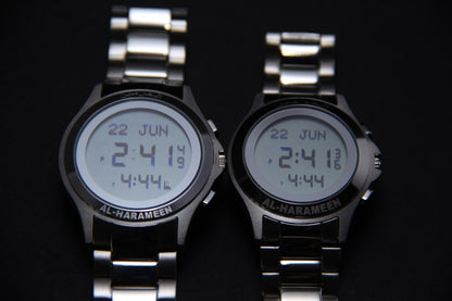 JAM TANGAN KIBLAT  HARAMEEN STAINLESS STEEL