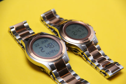 JAM TANGAN KIBLAT  HARAMEEN STAINLESS STEEL