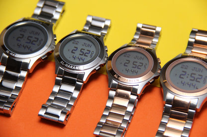 JAM TANGAN KIBLAT  HARAMEEN STAINLESS STEEL