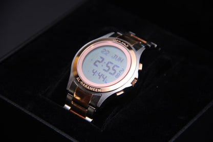 JAM TANGAN KIBLAT  HARAMEEN STAINLESS STEEL
