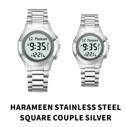 JAM TANGAN KIBLAT  HARAMEEN STAINLESS STEEL