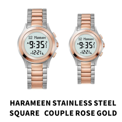 JAM TANGAN KIBLAT  HARAMEEN STAINLESS STEEL