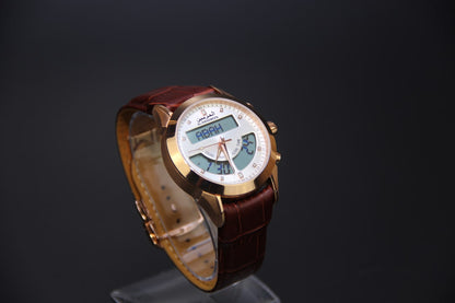 JAM TANGAN KIBLAT HARAMEEN  HA-6102 MEN (BUTTERFLY BUCKLE)