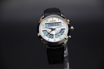 JAM TANGAN KIBLAT HARAMEEN  HA-6102 MEN (BUTTERFLY BUCKLE)