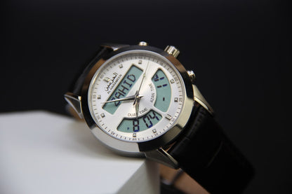 JAM TANGAN KIBLAT HARAMEEN  HA-6102 MEN (BUTTERFLY BUCKLE)