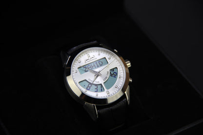 JAM TANGAN KIBLAT HARAMEEN  HA-6102 MEN (BUTTERFLY BUCKLE)