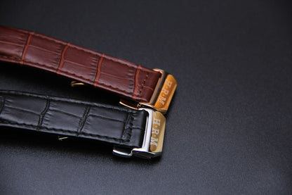 JAM TANGAN KIBLAT HARAMEEN  HA-6102 MEN (BUTTERFLY BUCKLE)
