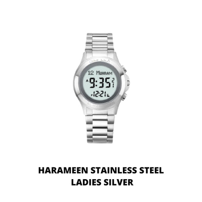 JAM TANGAN KIBLAT  HARAMEEN STAINLESS STEEL