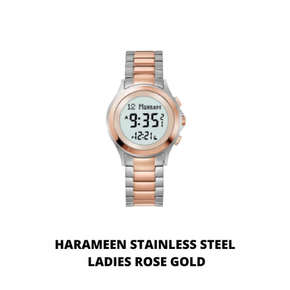 JAM TANGAN KIBLAT  HARAMEEN STAINLESS STEEL
