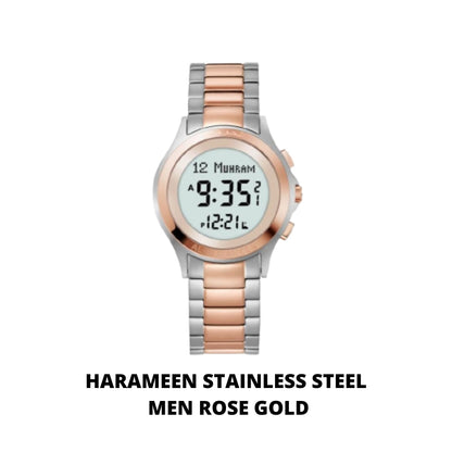 JAM TANGAN KIBLAT  HARAMEEN STAINLESS STEEL