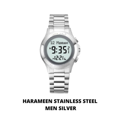 JAM TANGAN KIBLAT  HARAMEEN STAINLESS STEEL