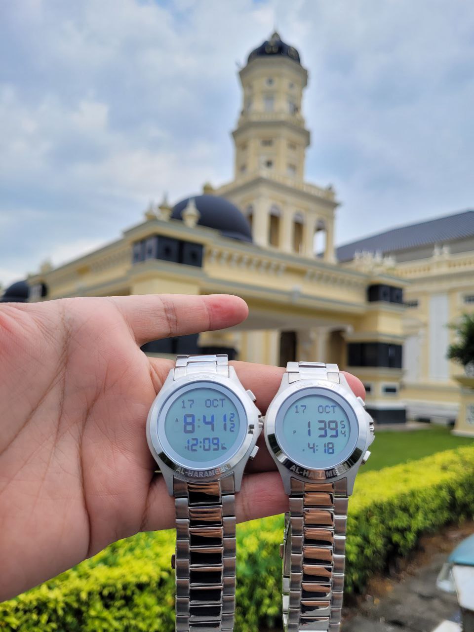 JAM TANGAN KIBLAT  HARAMEEN STAINLESS STEEL
