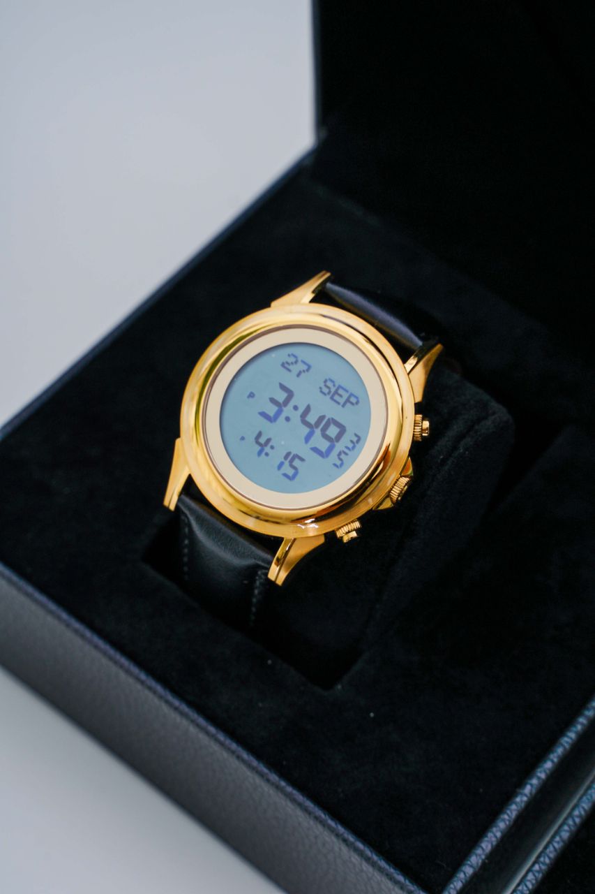 JAM TANGAN KIBLAT HARAMEEN LATHER