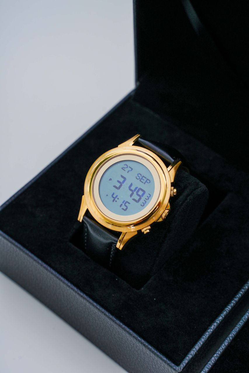 JAM TANGAN KIBLAT HARAMEEN LATHER