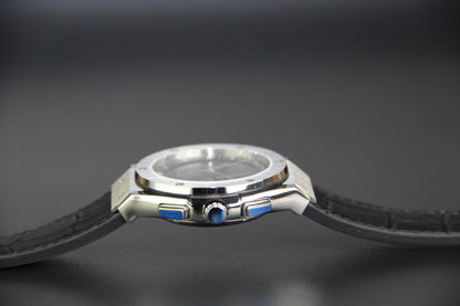 JAM TANGAN KIBLAT HARAMEEN  HA-6108 MEN LEATHER (BUTTERFLY BUCKLE)